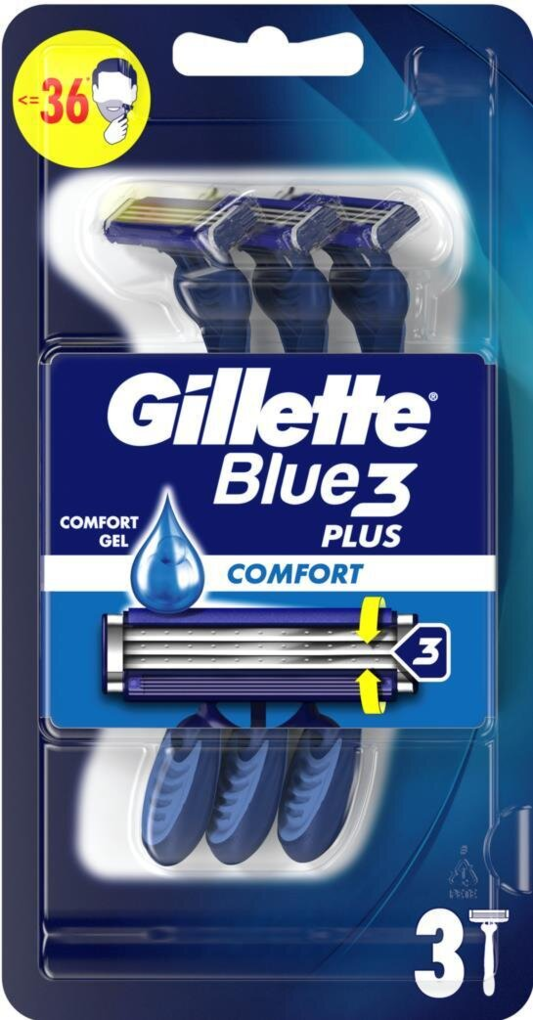 Бритви Gillette Blue 3 Comfort одноразові, 3 шт
