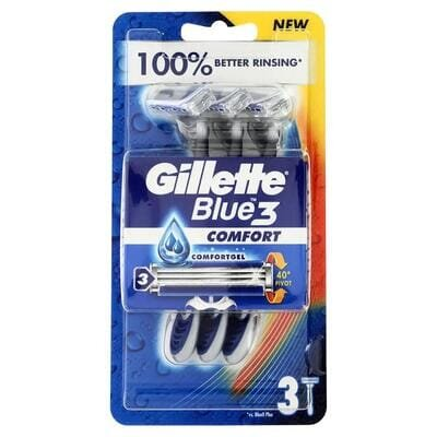 Бритви Gillette Blue 3 Comfort одноразові, 3 шт