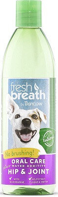 Добавка у воду для собак і котів TropiClean 001541 Fresh Breath з глюкозаміном, 473 мл