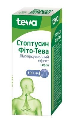 Стоптусин фіто-Тева сироп по 100 мл у флак.