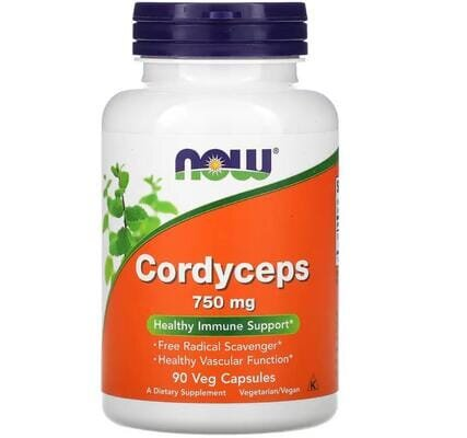 Кордіцепс NOW Cordyceps 750 мг вег. капсули №90