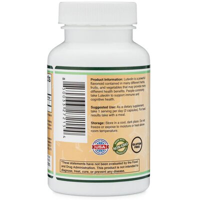 Лютеолін Double Wood Luteolin 100 мг, 120 капсул