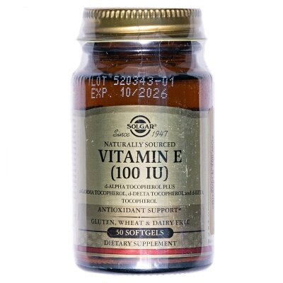 Вітамін Е Solgar Vitamin E 100 МО м'які капсули №50