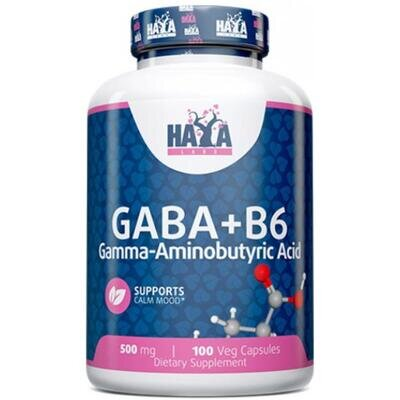 ГАМК (Габа) + B6 Haya Labs Gaba + B6 500 мг капсули №100