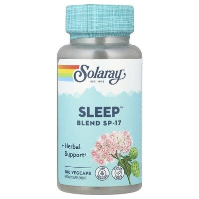 Спокійний сон Solaray Sleep Blend SP-17, 100 вегетаріанських капсул