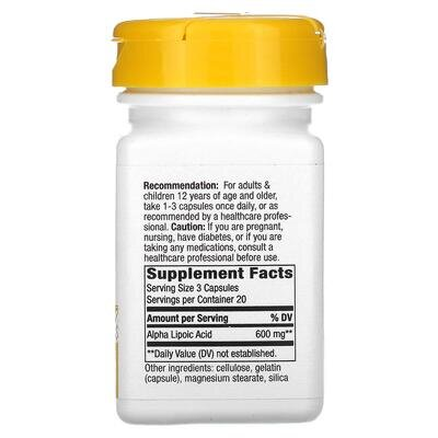 Альфа-ліпоєва кислота Nature's Way Alpha Lipoic Acid, 60 капсул