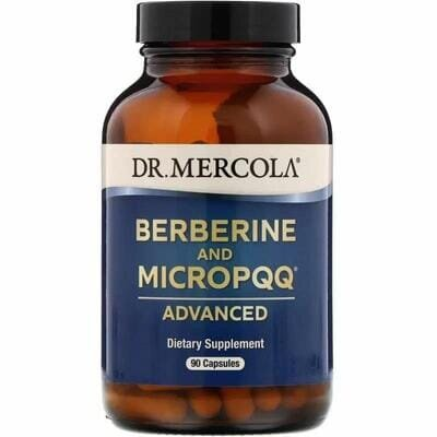 Берберін та MicroPQQ Dr. Mercola Berberine and MicroPQQ Advanced покращена формула, 90 капсул