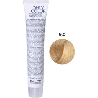 Крем-фарба для волосся Palco Professional Only Color безаміачна № 9.0 натуральний блонд, 100 мл