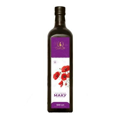 Олія макова Craft Oil холодного віджиму, 500 мл
