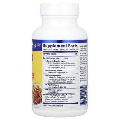 Травні ферменти з пробіотиками Enzymedica Digest Gold + Probiotics, 180 капсул