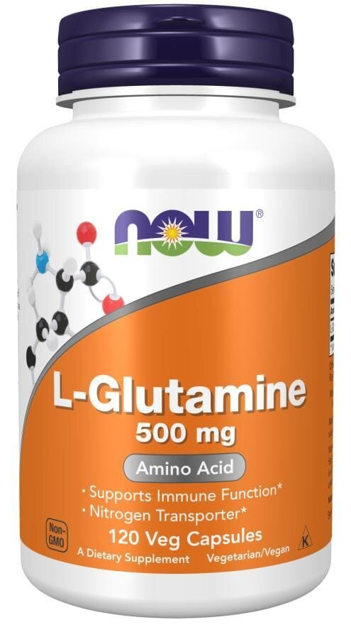 L-глютамін NOW L-Glutamine 500 мг вег. капсули №120