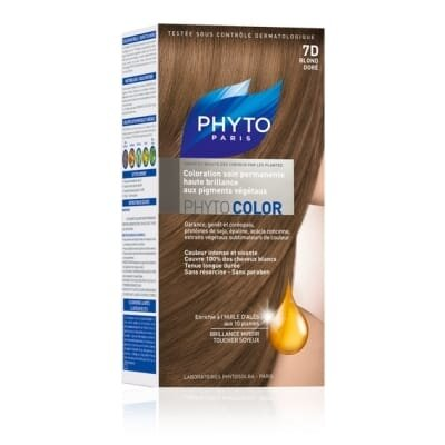 Крем-фарба Phyto Phytocolor, тон 7D золотисто-русий, 60 мл + 40 мл