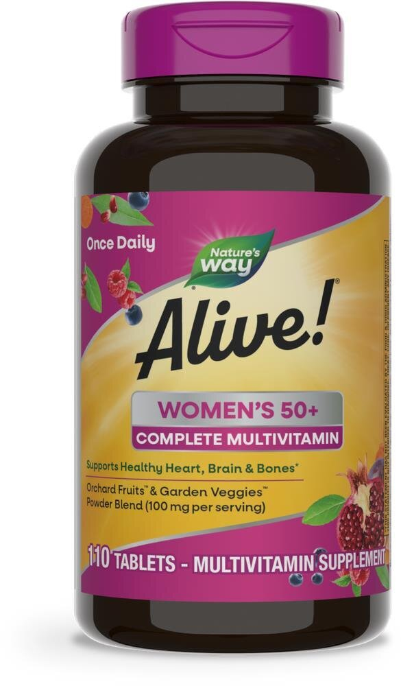 Мультивітаміни для жінок 50+ Nature's Way Alive! Womens 50+, 110 таблеток