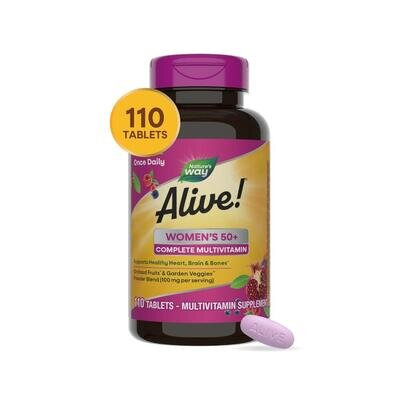 Мультивітаміни для жінок 50+ Nature's Way Alive! Womens 50+, 110 таблеток