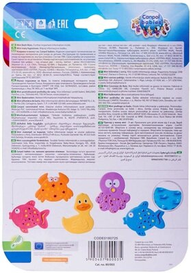 Підклад у ванну Canpol babies Кольоровий Океан міні, 80/003, 5 шт