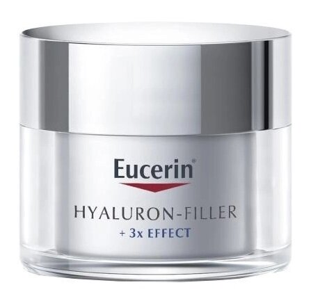 Крем для обличчя Eucerin Hyaluron Filler + 3x Effect SPF15 денний проти зморшок для сухої та чутливої шкіри (63485), 50 мл
