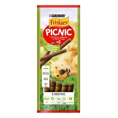 Ласощі для дорослих собак Purina Friskies Picnic з яловичиною, 42 г