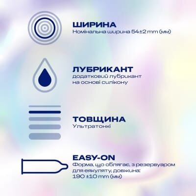Презервативи латексні Durex Invisible Extra Lube з додатковою змазкою, 12 штук