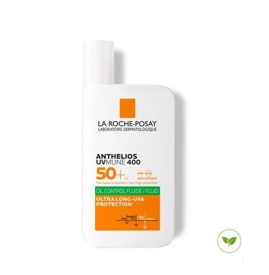 Флюїд сонцезахисний La Roche-Posay Anthelios UVmune 400 Oil Control SPF 50+ з матуючим ефектом для жирної чутливої шкіри обличчя, 50 мл