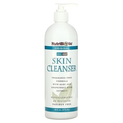 Гель для душа NutriBiotic Skin Cleanser, без мила, Алое Вера, 473 мл