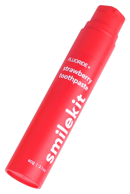 Зубна паста SmileKit Fluoride+ з фторидом та смаком полуниці, 60 г