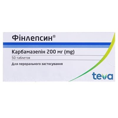 Фінлепсин таблетки по 200 мг №50 (10х5)