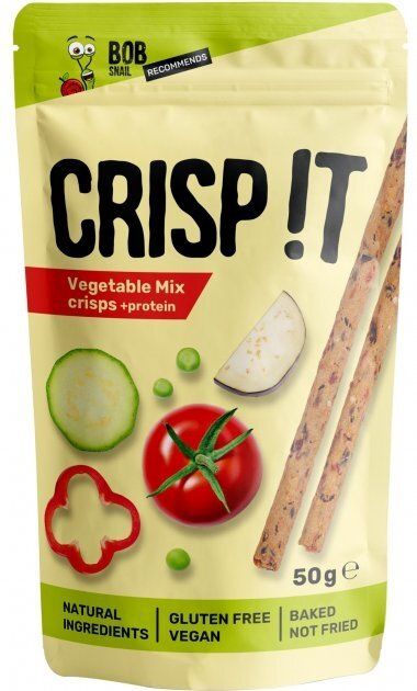 Снек Bob Snail Crisp IT овочевий з протеїном, 50 г