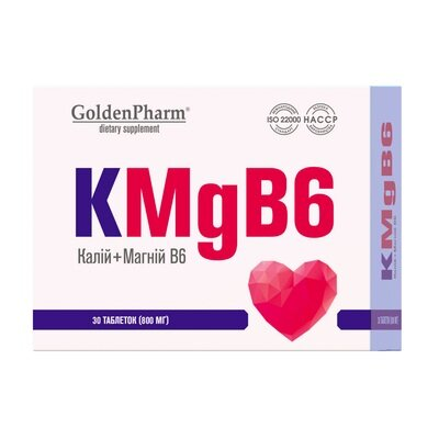 Калій Магній В6 Golden Farm таблетки №30