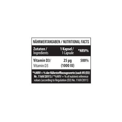 Вітамін Д3 MST Nutrition Vitamin D3 1000 МО, 120 капсул