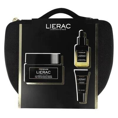 Набір Lierac Premium (Крем 50 мл + Сироватка 13 мл + Крем для контуру очей 5 мл + Косметичка)