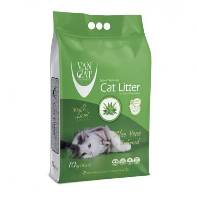 Наповнювач для котячого туалету VanCat Aloe Vera бентонітовий комкуючий, 10 кг (12 л)