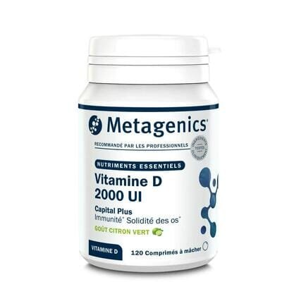 Вітамін Д Metagenics Vitamine D 2000 МО таблетки зі смаком лайма №120