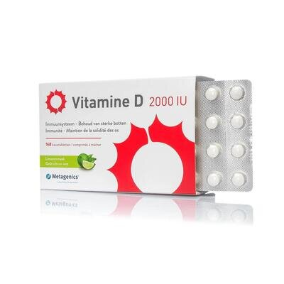 Вітамін Д Metagenics Vitamine D 2000 МО таблетки зі смаком лайма №120