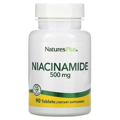 Ніацинамід Nature's Plus Niacinamide 500 мг, 90 таблеток