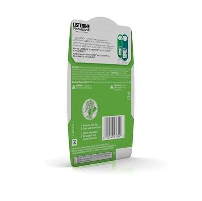 Смужки для освіження подиху Listerine Fresh Burst PocketPaks м'ятні, 72 шт