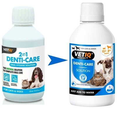 Розчин VetIQ Denti-Care для очищення зубів у котів та собак, 250 мл