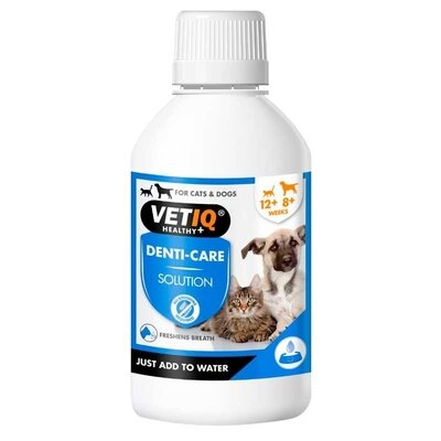 Розчин VetIQ Denti-Care для очищення зубів у котів та собак, 250 мл