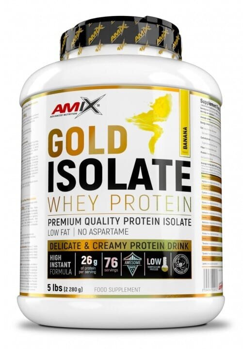Протеїн Amix Nutrition Gold Isolate Whey Protein банан, 2280 г