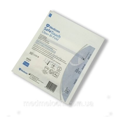 Рукавички хірургічні Medicom Safe-Touch Clean Bi-Fold латексні з пудрою, розмір 8 стерильні, пара