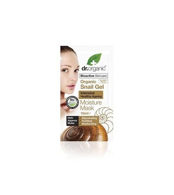 Маска для обличчя Dr. Organic зволожувальна з муцином равлика, 10 мл