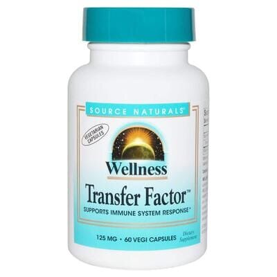 Молозиво Source Naturals Wellness Transfer Factor 125 мг, 60 капсул