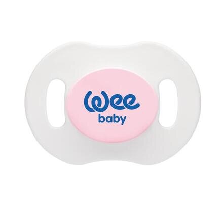 Пустушка силіконова Wee Baby Нічна №2 ортодонтична з ковпачком 6-18 місяців, 1 шт