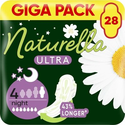 Прокладки гігієнічні Naturella Ultra Night 7 крапель, 28 шт