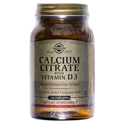 Кальцію цитрат з вітаміном Д3 Solgar Calcium Citrate with Vitamin D3 таблетки №60