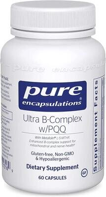 Вітаміни групи B Pure Encapsulations Ultra B-Complex з PQQ, 60 капсул