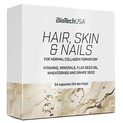 Добавка для волосся, шкіри та нігтів Biotech Hair, Skin & Nails, 54 капсули