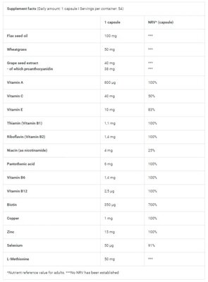 Добавка для волосся, шкіри та нігтів Biotech Hair, Skin & Nails, 54 капсули