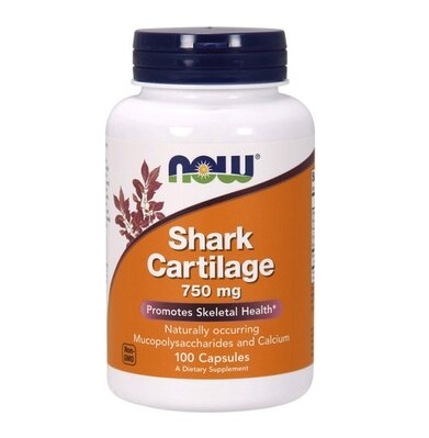 Акулячий хрящ NOW Shark Cartilage 750 мг капсули №100