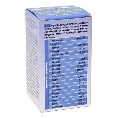 Вітамінно-мінеральний комплекс ModeS Ultra Vit Calcium для собак та котів, 140 таблеток