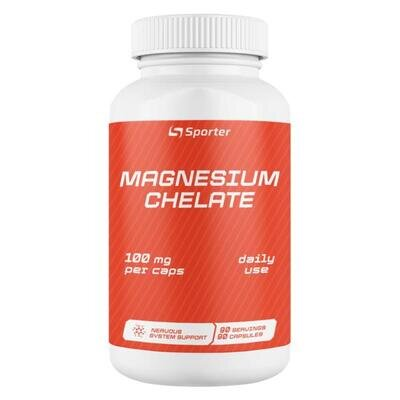Хелат магнію Sporter Magnesium Chelate, 90 капсул